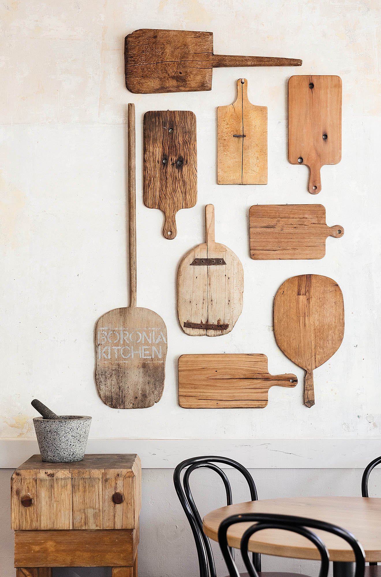 photo of the wall decor at Boronia Kitchen in Gladesville